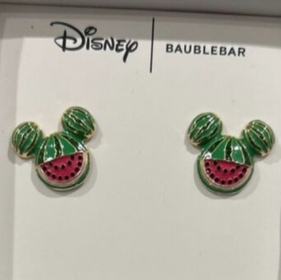 NWT ✨️🍉✨️ Disney x Baublebar Mickey Mouse Disney Watermelon Earrings - Picture 3 of 3